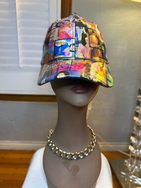 Colorful Collage Print Women's Baseball Cap